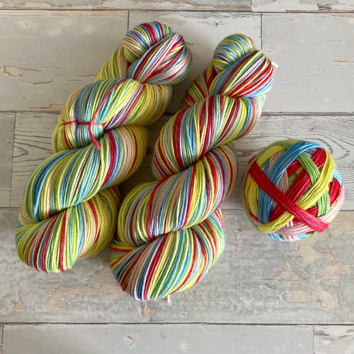 back to school, 5 stripes, self-striping sockyarn, handdyed sockyarn, handdyed yarn, handdyed wool