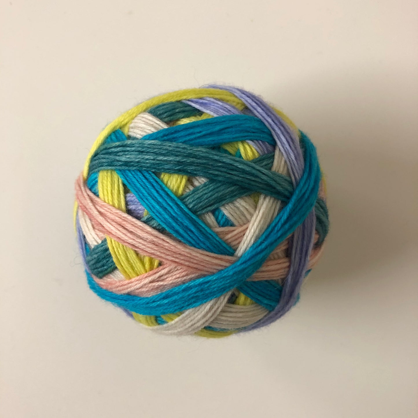 last summer days, 6 stripes, self-striping sockyarn, handdyed sockyarn, handdyed yarn, handdyed wool