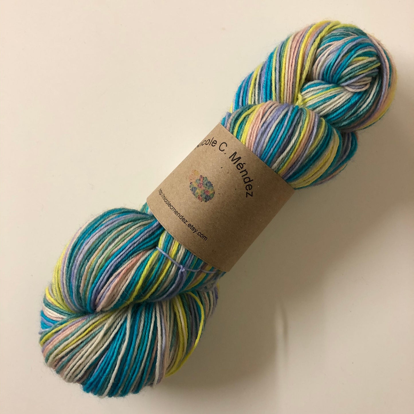 last summer days, 6 stripes, self-striping sockyarn, handdyed sockyarn, handdyed yarn, handdyed wool