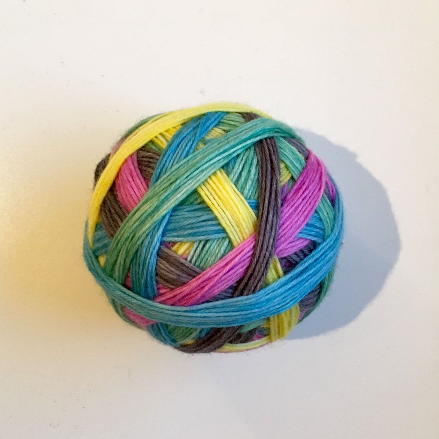 C'est la vie, 5 stripes, self-striping sockyarn, handdyed sockyarn, handdyed yarn, handdyed wool