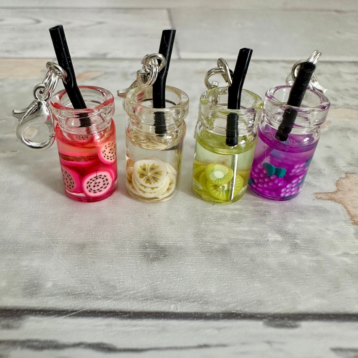 Stitch Marker Set, Progress Keeper, Gummy bears, Bubble Tea, Boba Tea, Infused Water, Ice Cream, Bee, Honey