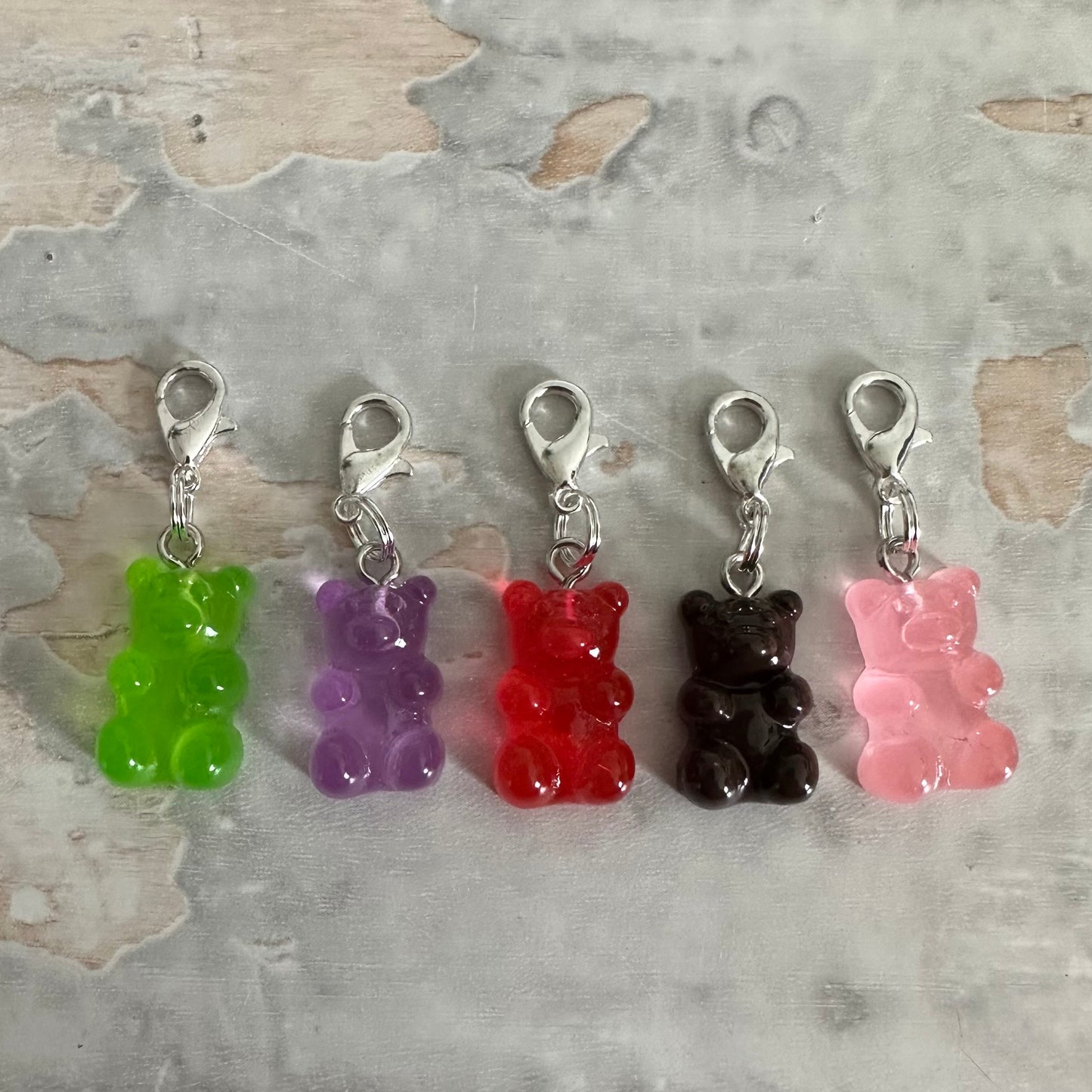 Stitch Marker Set, Progress Keeper, Gummy bears, Bubble Tea, Boba Tea, Infused Water, Ice Cream, Bee, Honey