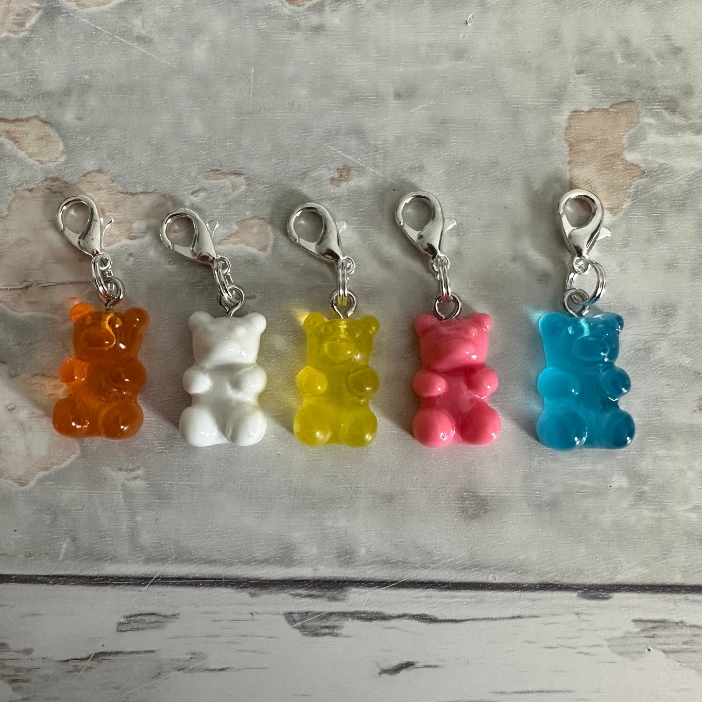 Stitch Marker Set, Progress Keeper, Gummy bears, Bubble Tea, Boba Tea, Infused Water, Ice Cream, Bee, Honey