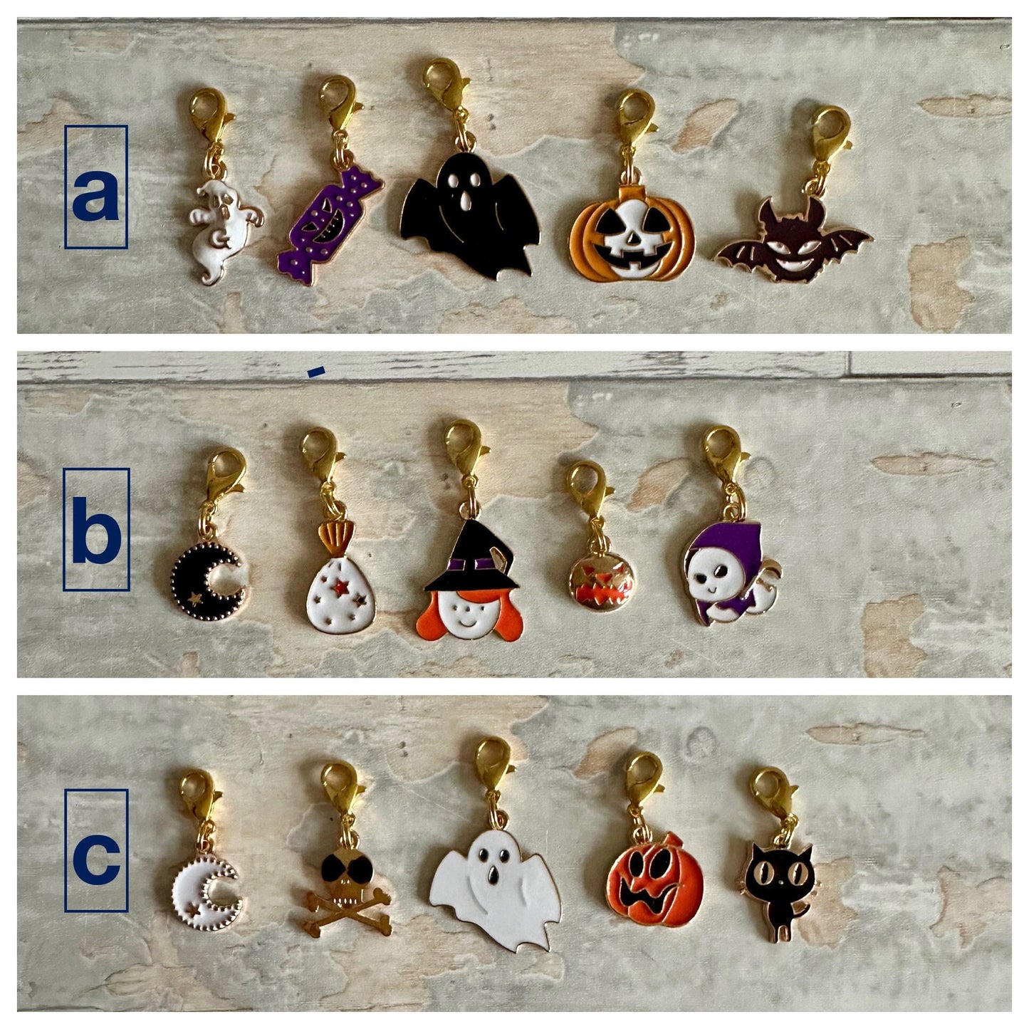 Stitch Marker Set, Progress Keeper, Halloween