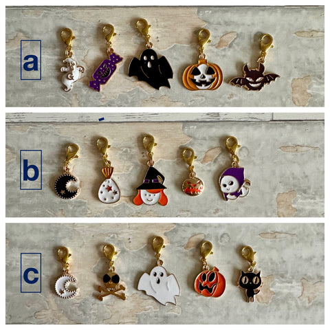 Stitch Marker Set, Progress Keeper, Halloween