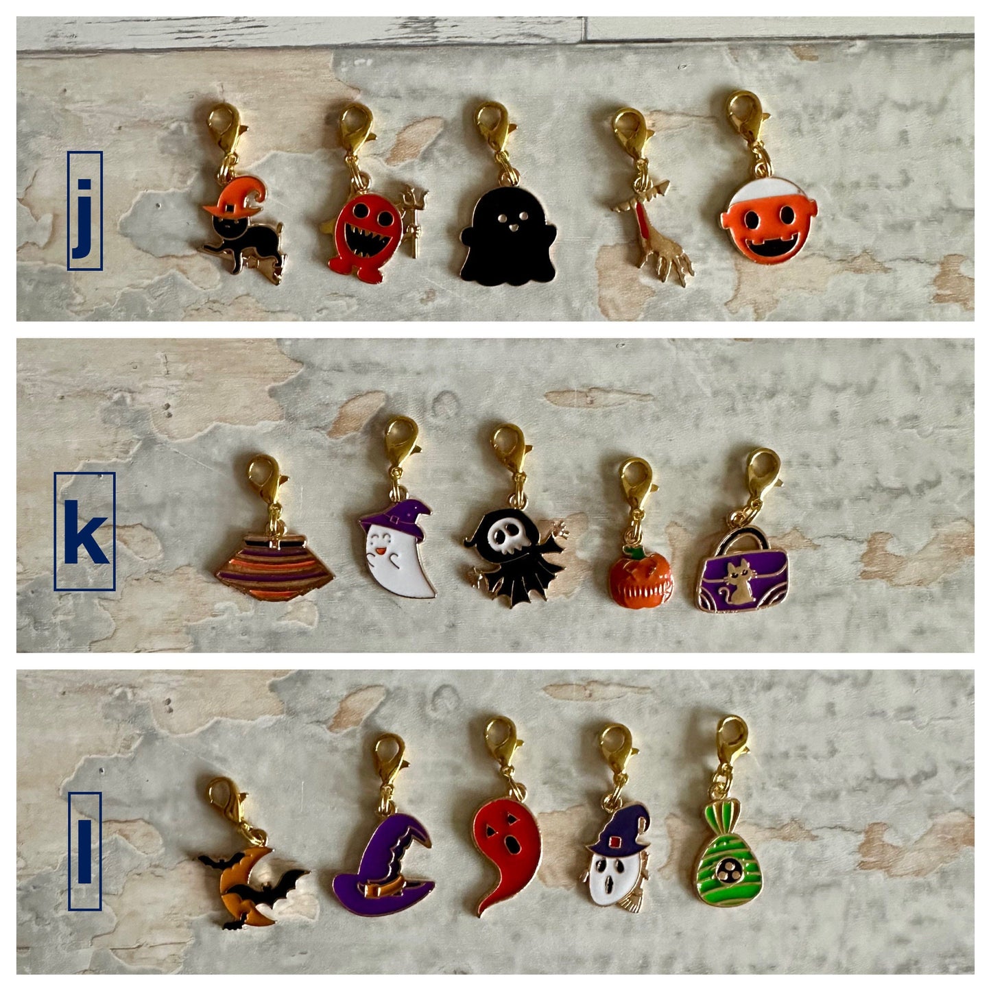 Stitch Marker Set, Progress Keeper, Halloween