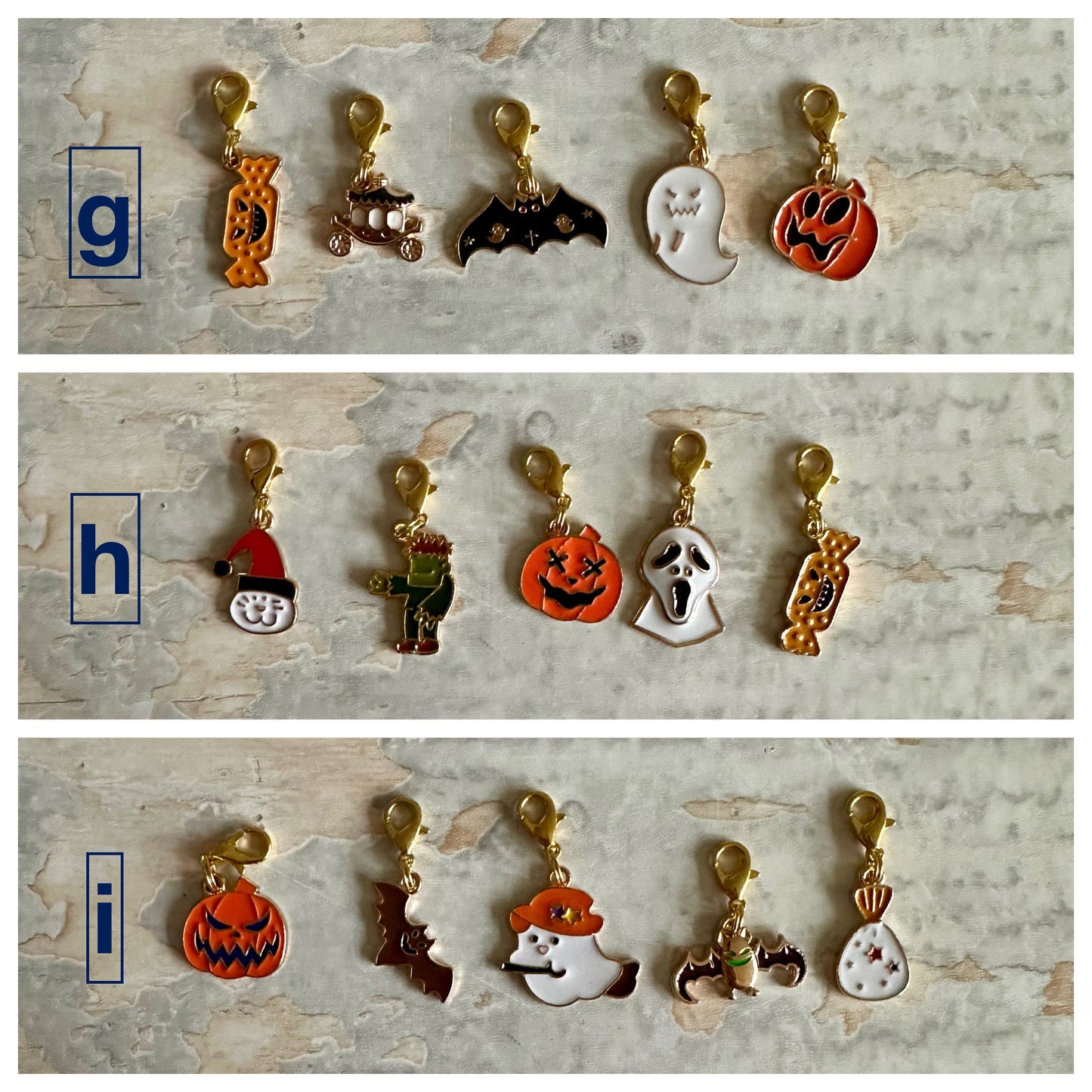 Stitch Marker Set, Progress Keeper, Halloween
