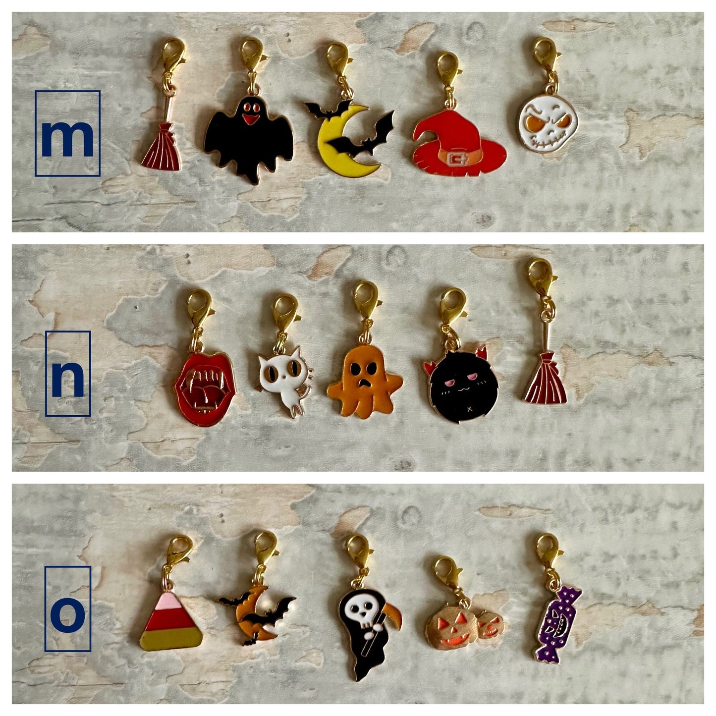 Stitch Marker Set, Progress Keeper, Halloween