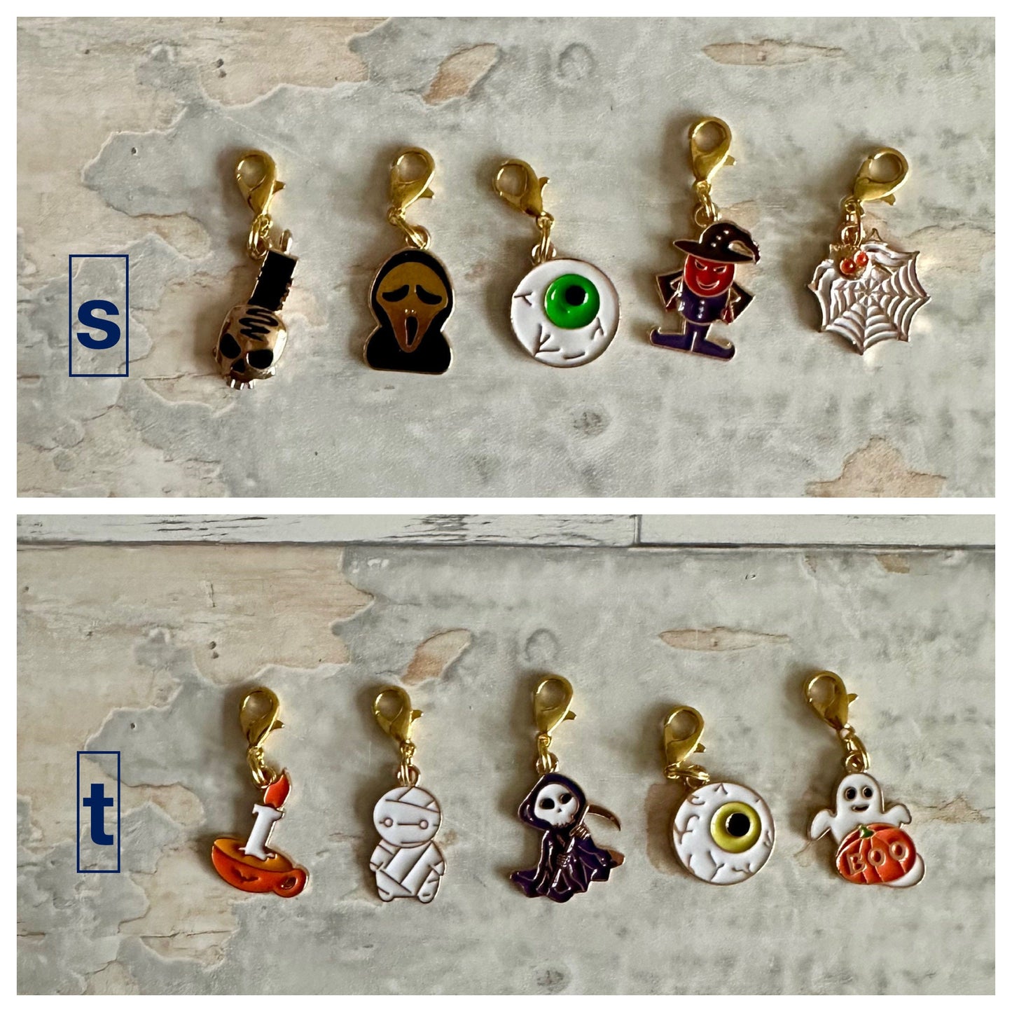 Stitch Marker Set, Progress Keeper, Halloween