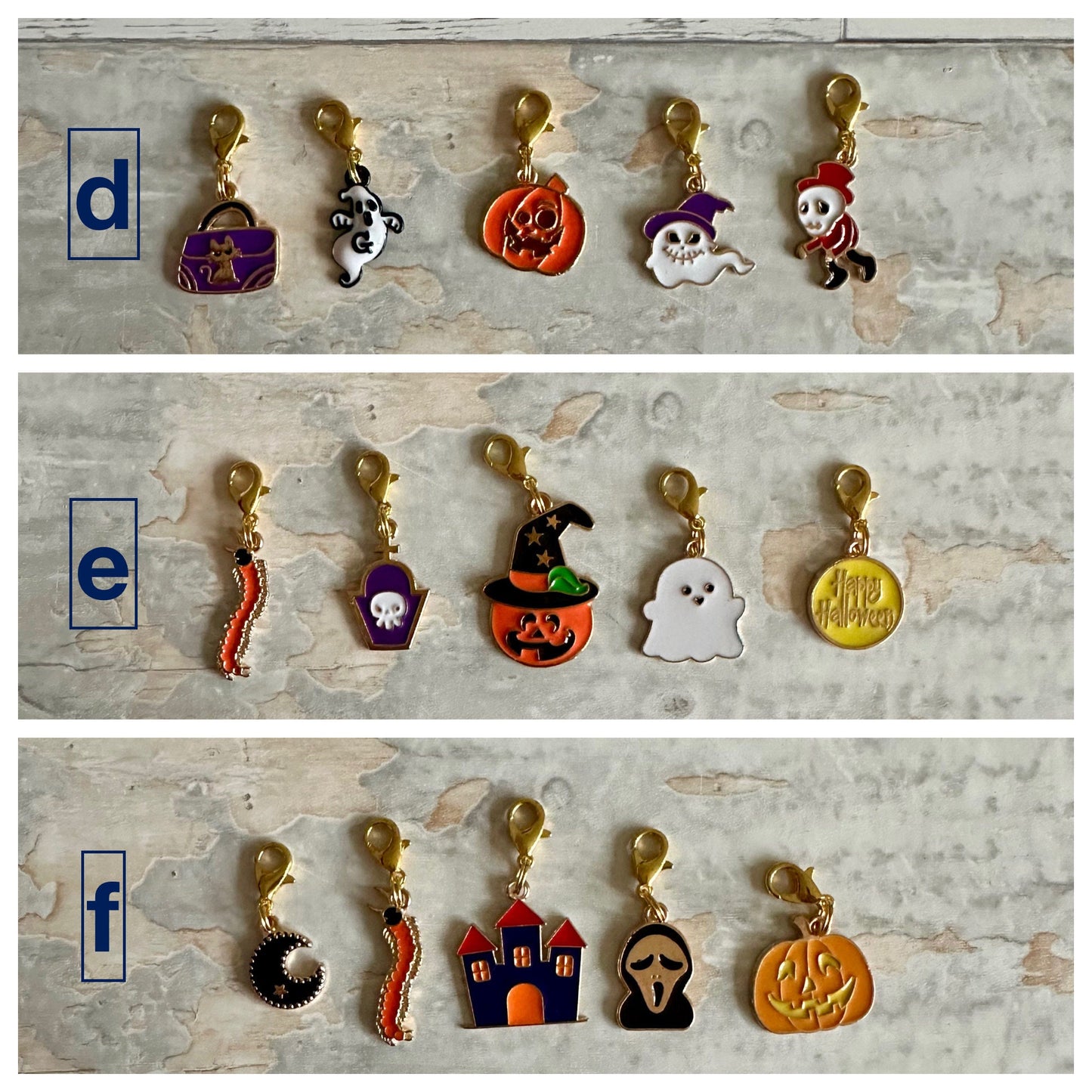 Stitch Marker Set, Progress Keeper, Halloween