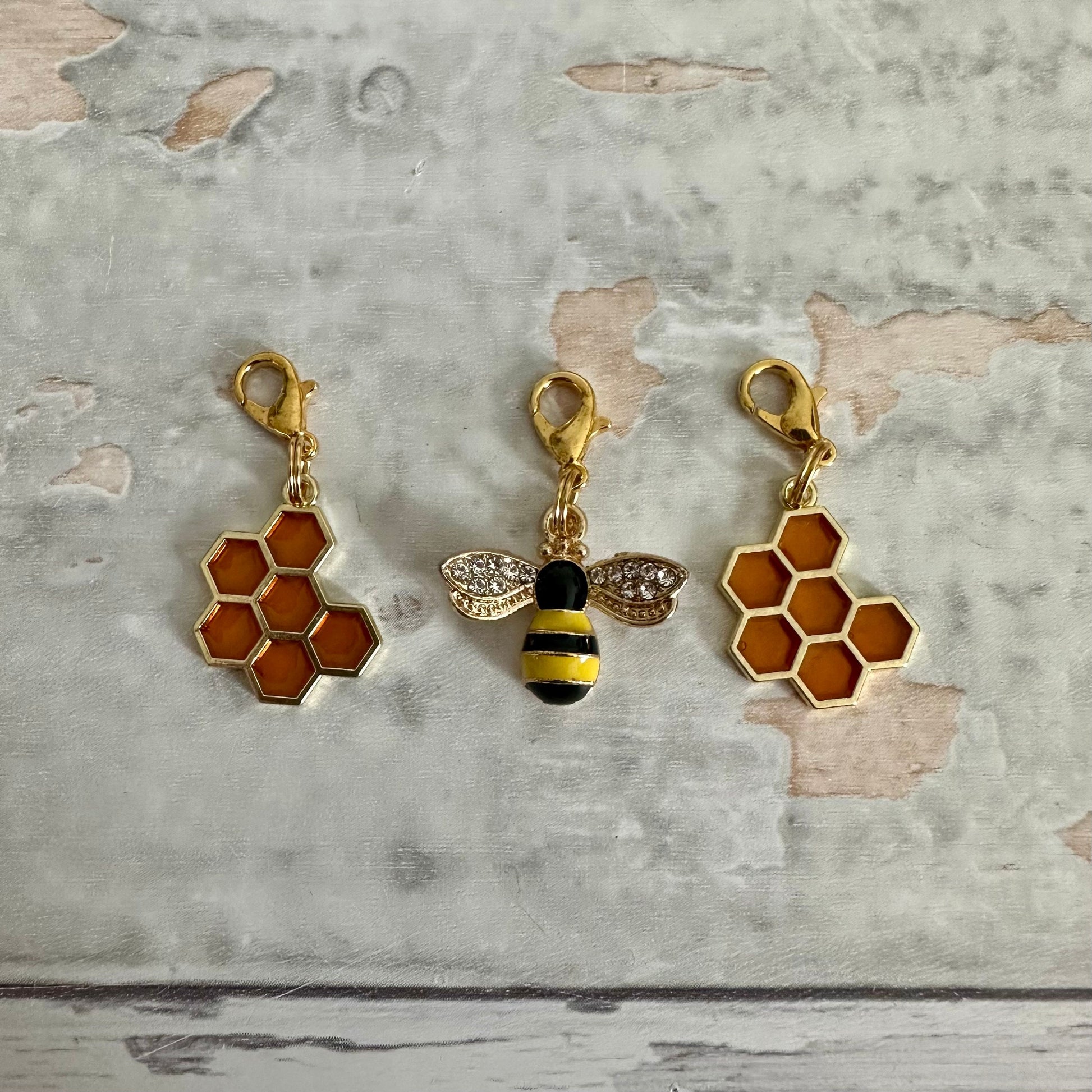 Stitch Marker Set, Progress Keeper, Gummy bears, Bubble Tea, Boba Tea, Infused Water, Ice Cream, Bee, Honey