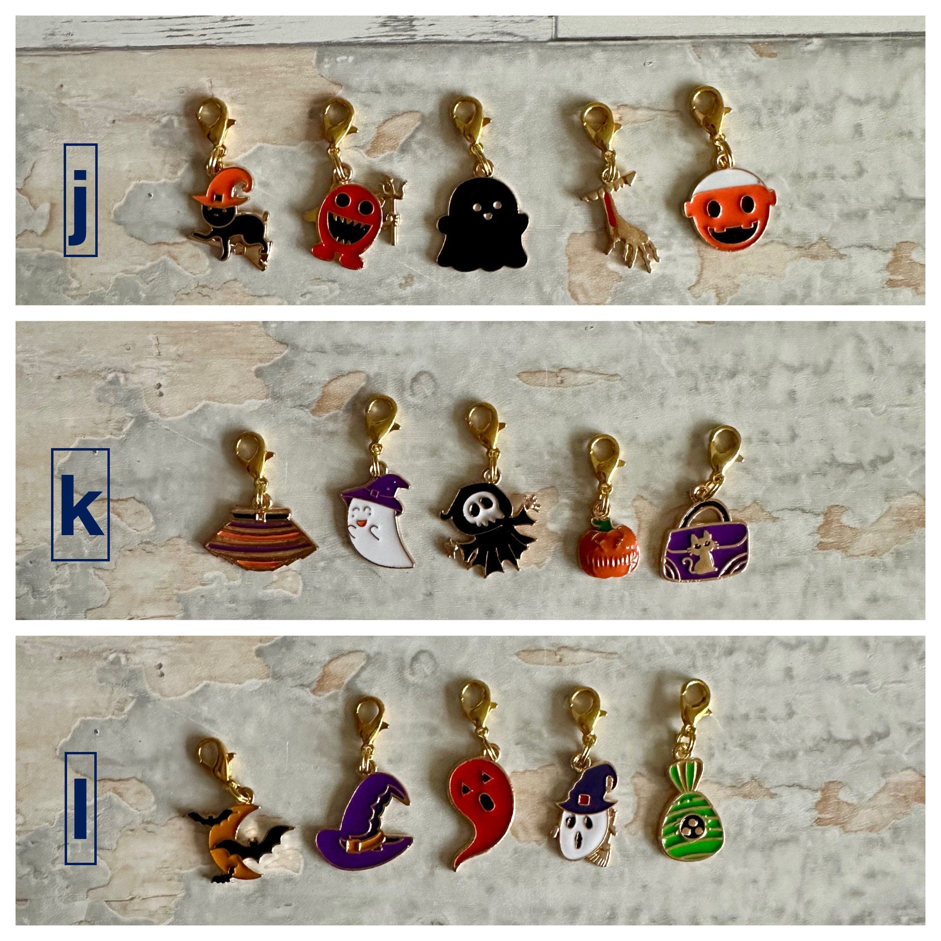 Stitch Marker Set, Progress Keeper, Halloween